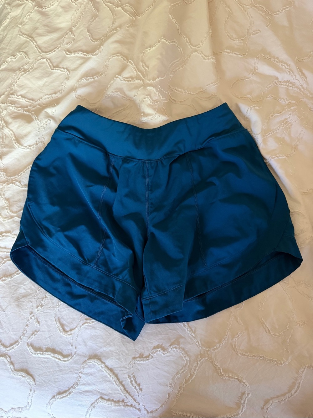 Women's Athletic Running Shorts in Teal - Brand Unspecified